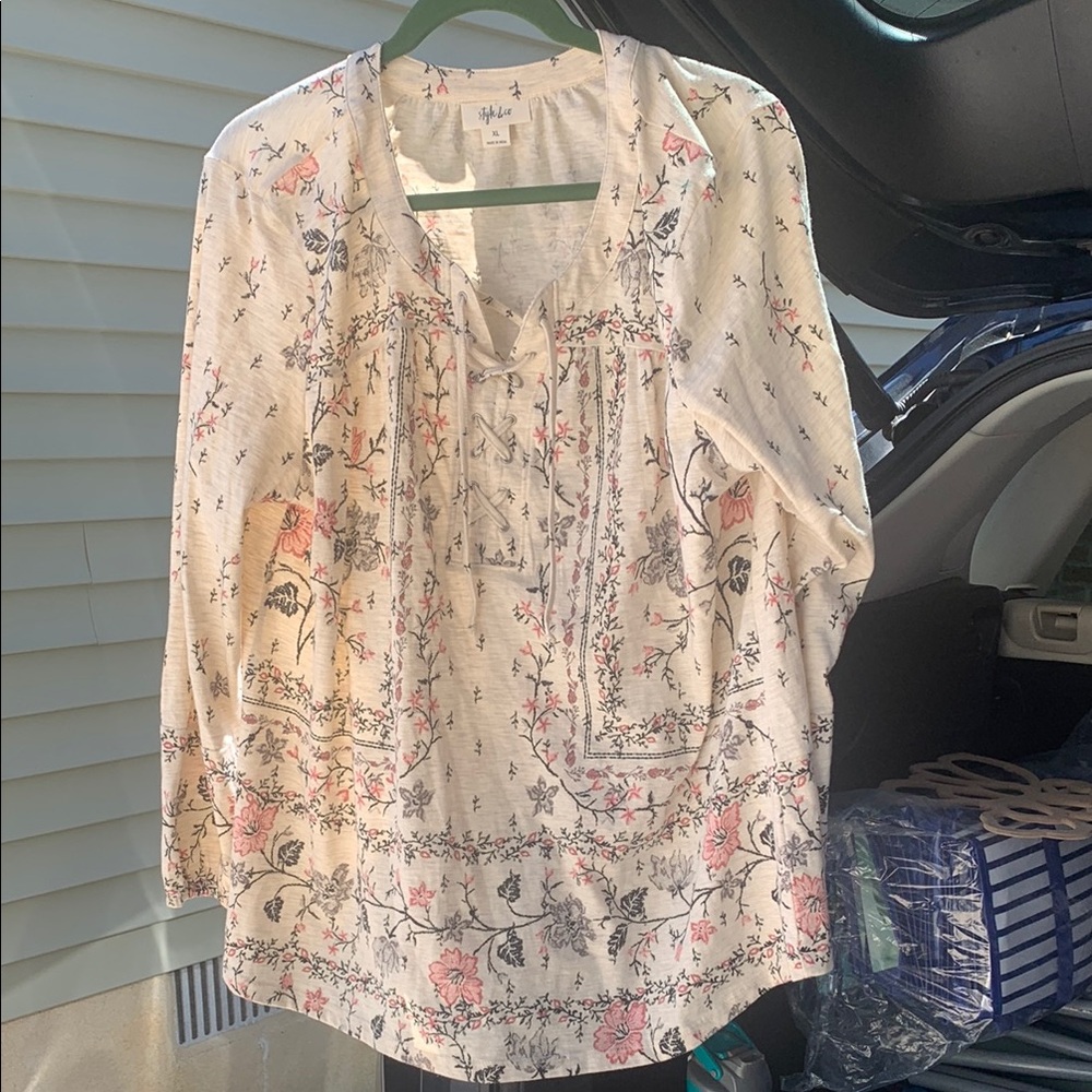 Style & Co Floral Print Women's Top